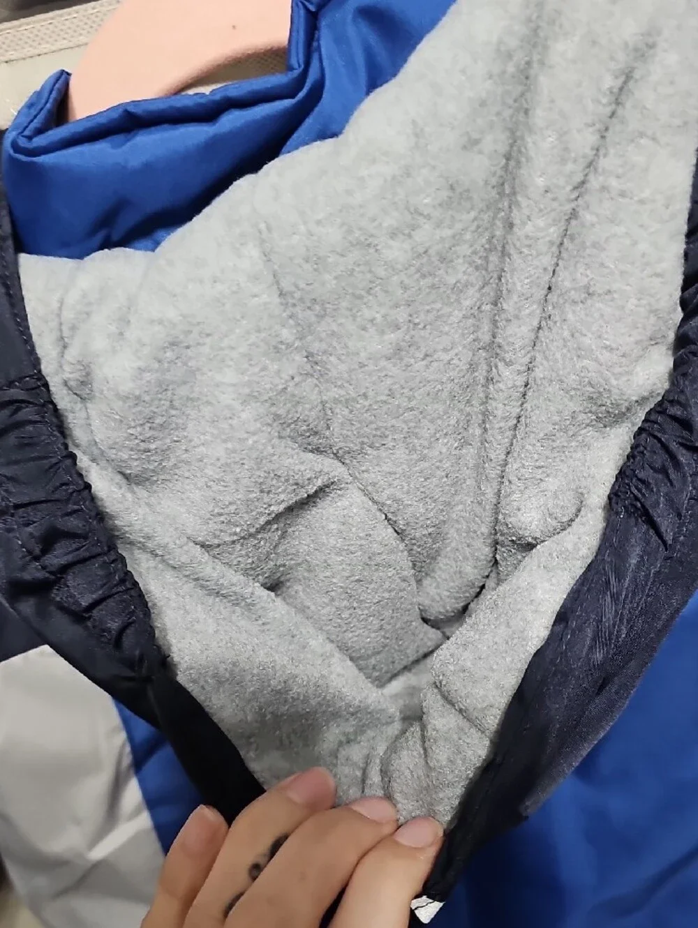 OshKosh B'gosh Blue, Navy & Light Gray Colorblock Puffer Jacket